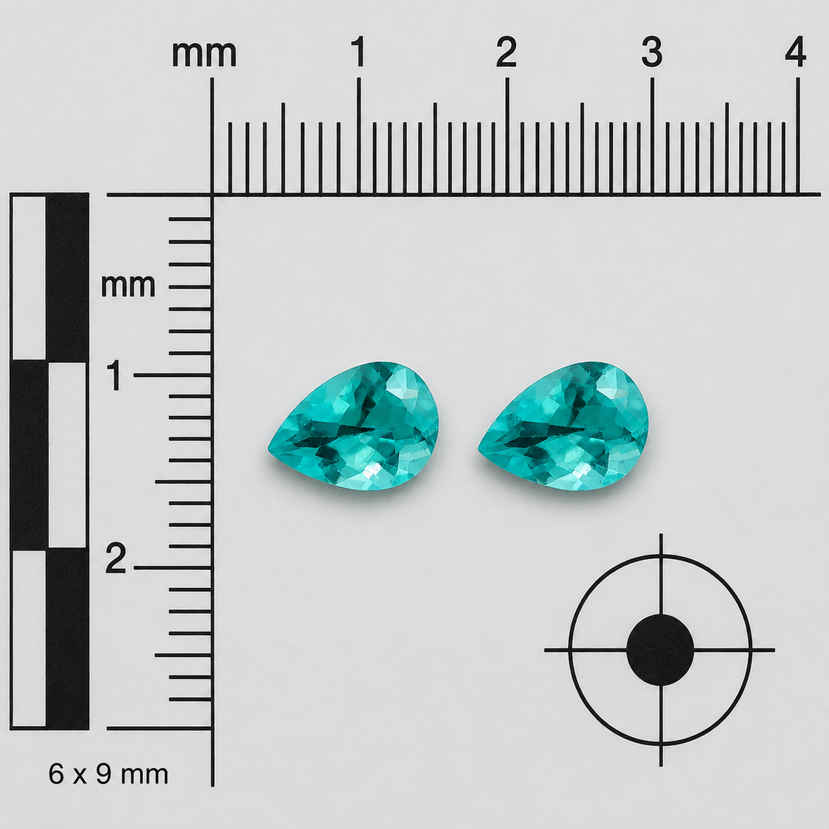 Apatite Naturale Gocce 2.55ct – Pietra Preziosa Azzurra per Gioielleria