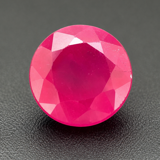 Rubino Naturale Tondo 1.15ct – Pietra Preziosa di Alta Qualità