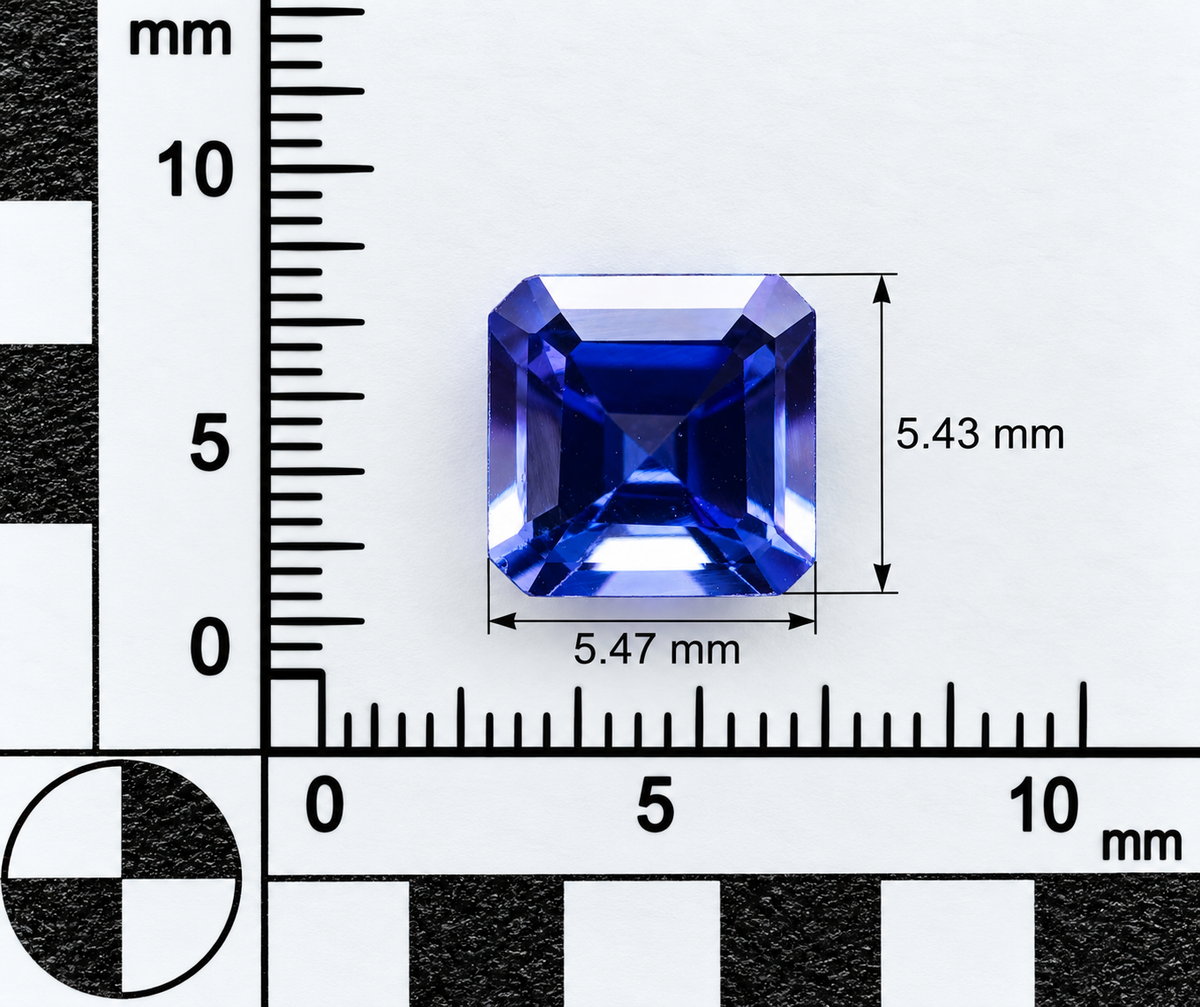 Tanzanite Naturale Ottagono 0.90ct – Gemma Rara Viola per Gioielleria