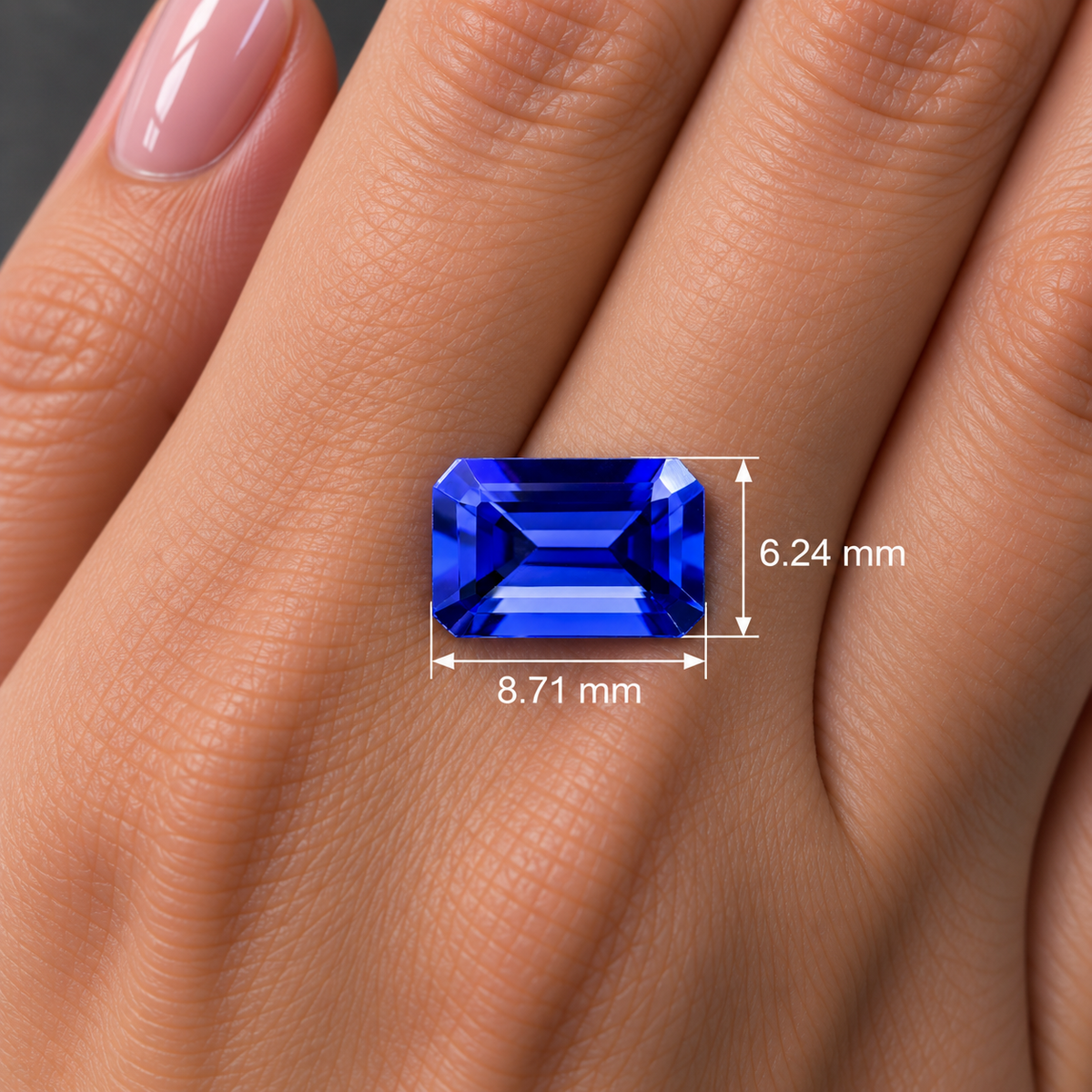 Tanzanite Naturale Ottagono 1.70ct – Gemma Rara Viola per Alta Gioielleria