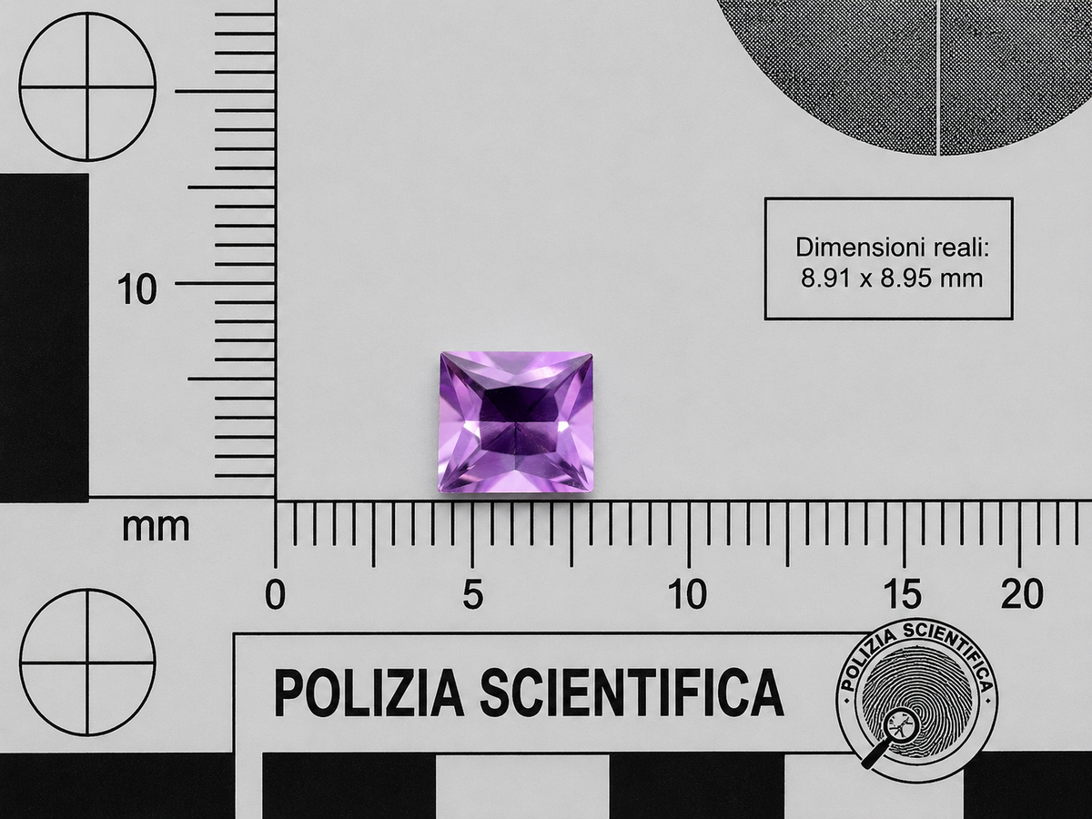 Ametista Naturale Carrè 2.90ct – Pietra Preziosa Viola per Alta Gioielleria
