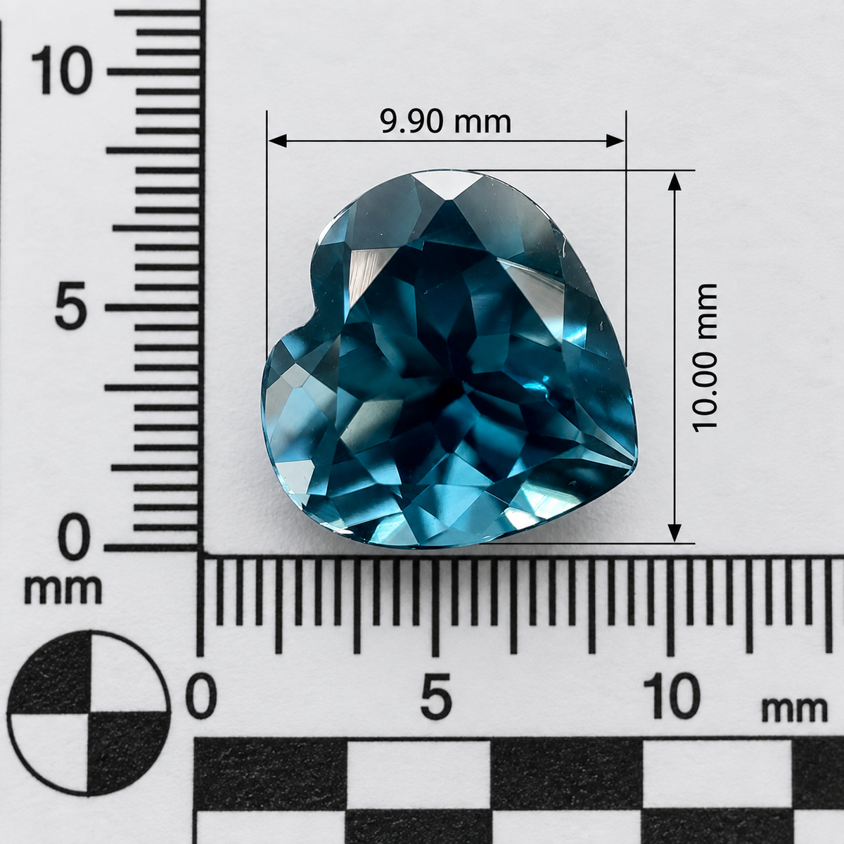 Topazio London Cuore 4.00ct – Pietra Preziosa per Gioielleria
