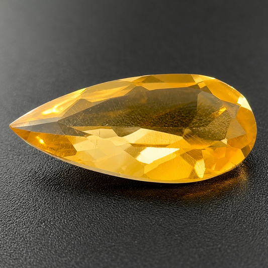 Citrino Naturale Goccia 4.05ct – Pietra Preziosa Gialla per Gioielleria