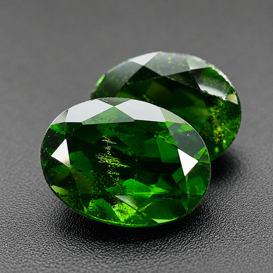 Cromodiopside Naturale Ovali 2.75ct – Gemma Verde Siberiana per Gioielleria