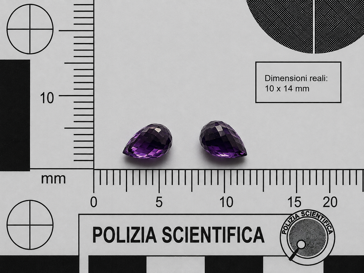 Ametista Naturale Drops 17.65ct – Pietra Preziosa Viola per Gioielleria