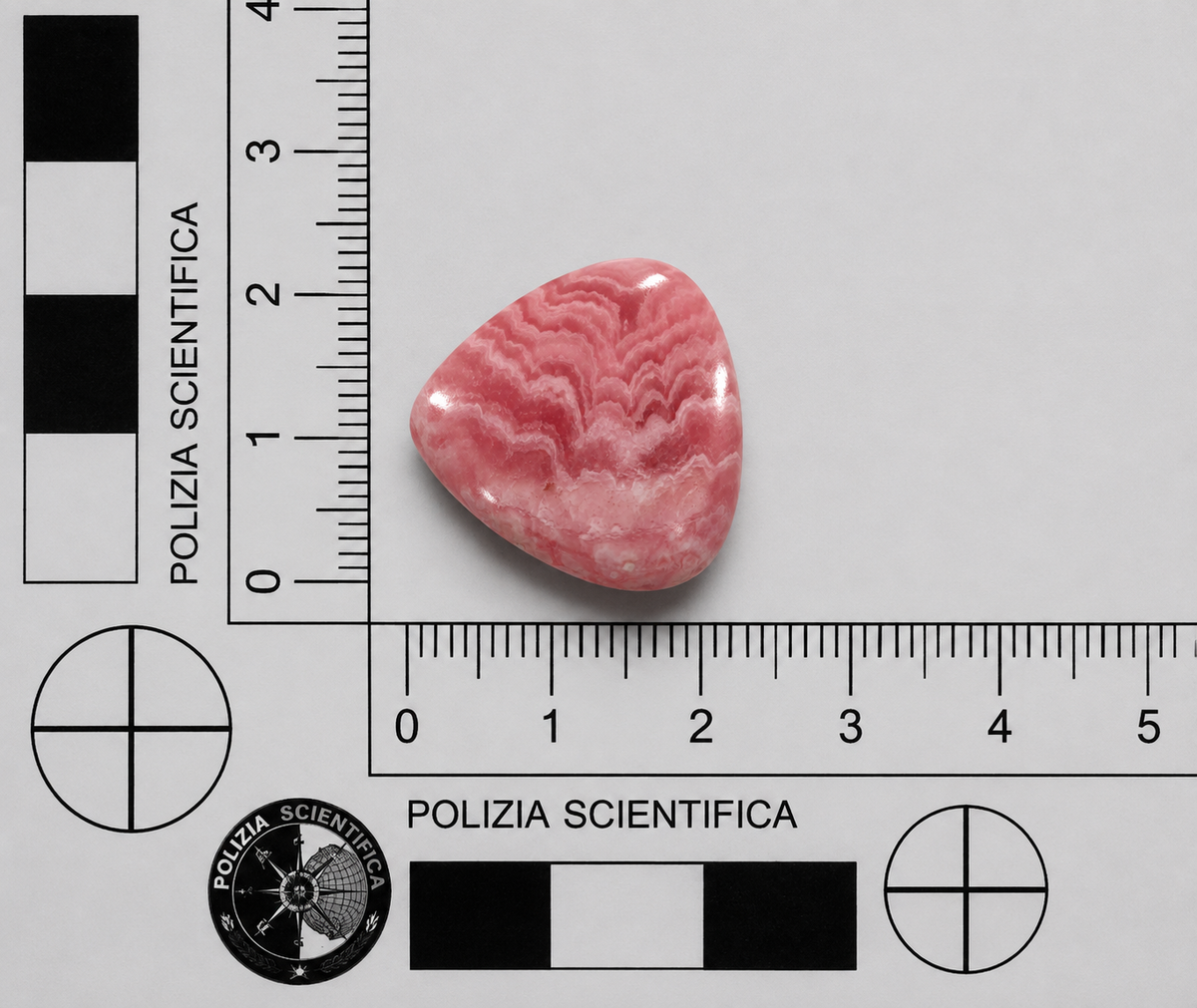 Rodocrosite Naturale Goccia Cabochon 12.95ct – Pietra Semipreziosa Rosa per Gioielleria