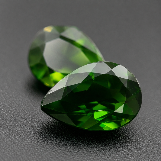 Cromodiopside Naturale Gocce 2.70ct – Gemma Verde Siberiana per Gioielleria