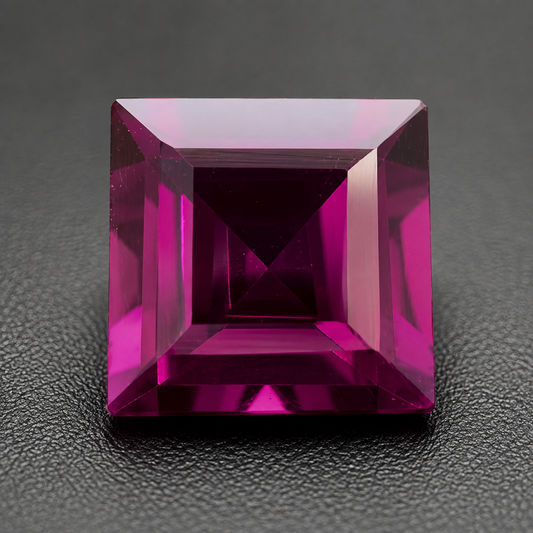 Rodolite Naturale Carrè 2.10ct – Granato Porpora per Alta Gioielleria