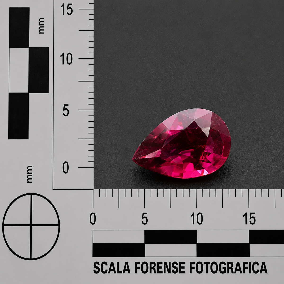 Tormalina Rossa Goccia 1.60ct – Pietra Preziosa per Gioielleria