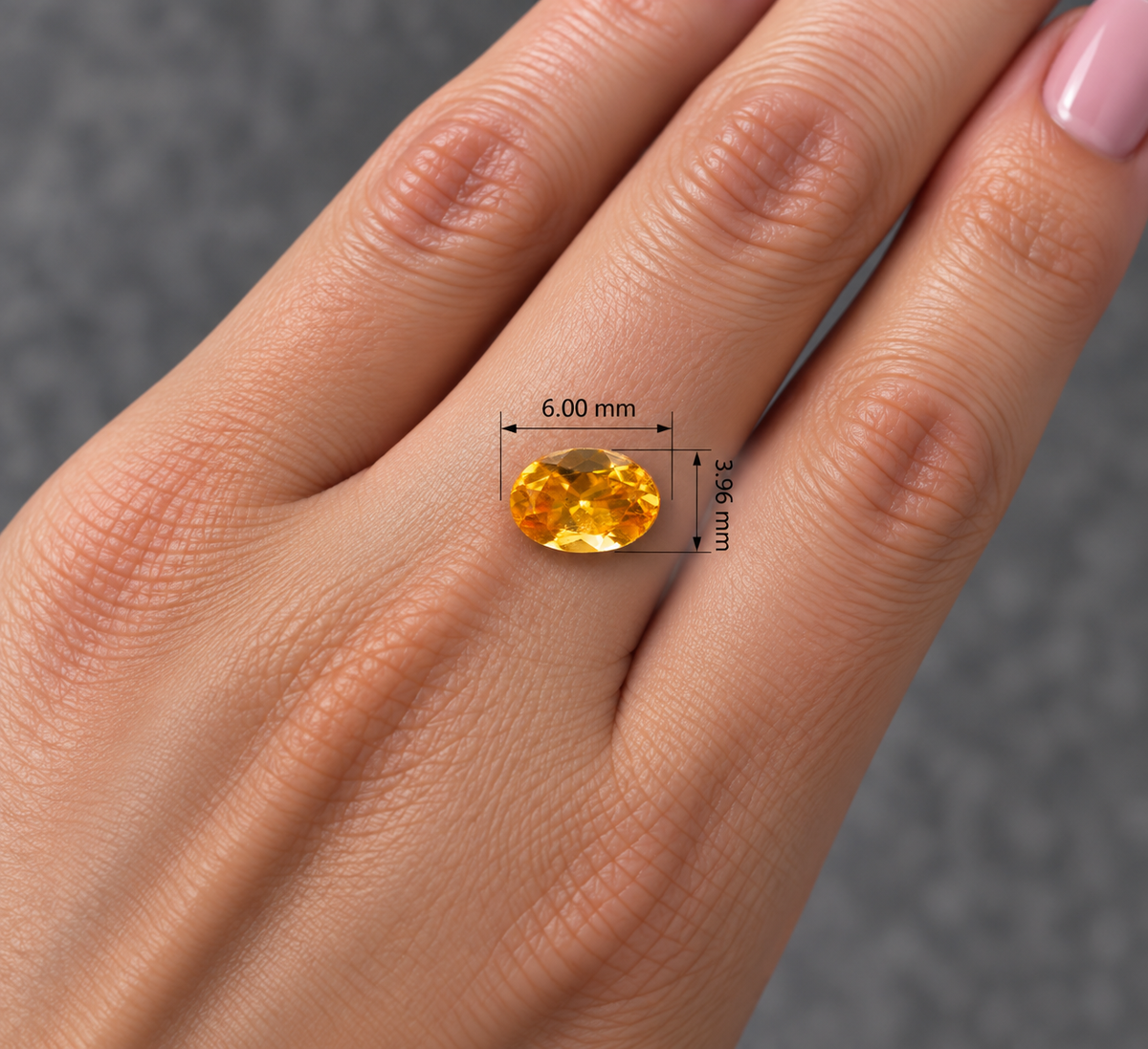 Spessartite Naturale Ovale 0.65ct – Granato Arancio per Alta Gioielleria