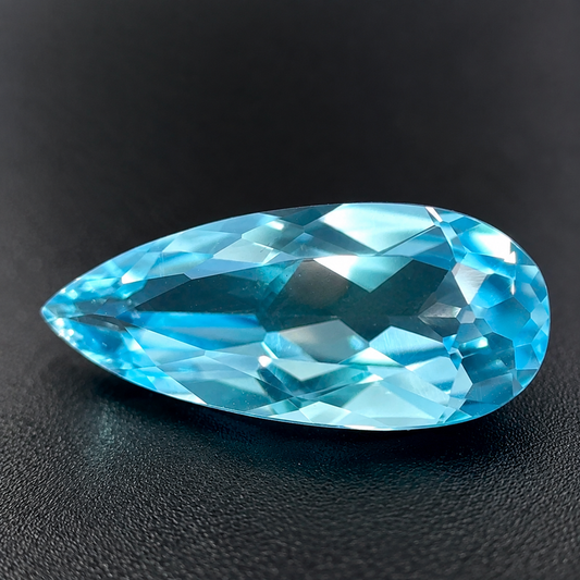 Topazio Sky Naturale Goccia 5.95ct – Pietra Preziosa Azzurra per Gioielleria