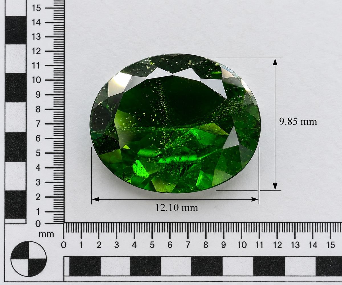 Cromodiopside Naturale Ovale 4.65ct – Gemma Verde Siberiana per Gioielleria