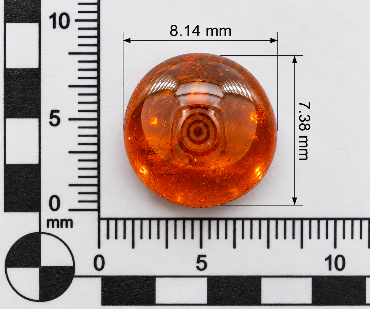 Spessartite Naturale Ovale Cabochon 3.80ct – Granato Arancio per Alta Gioielleria