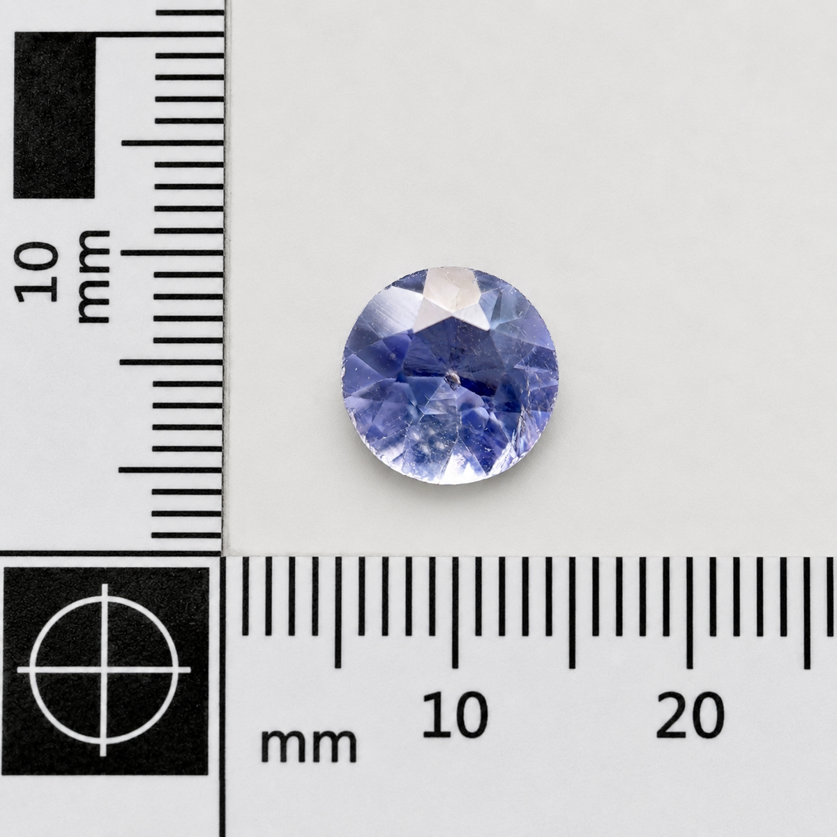 Iolite Naturale Tondo 1.10ct – Gemma Viola Pleocroica per Gioielleria