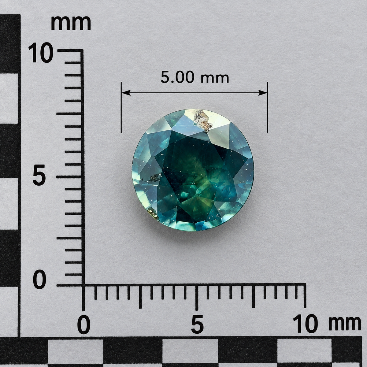 Zaffiro Australiano Naturale Tondo 0.60ct – Pietra Preziosa per Alta Gioielleria