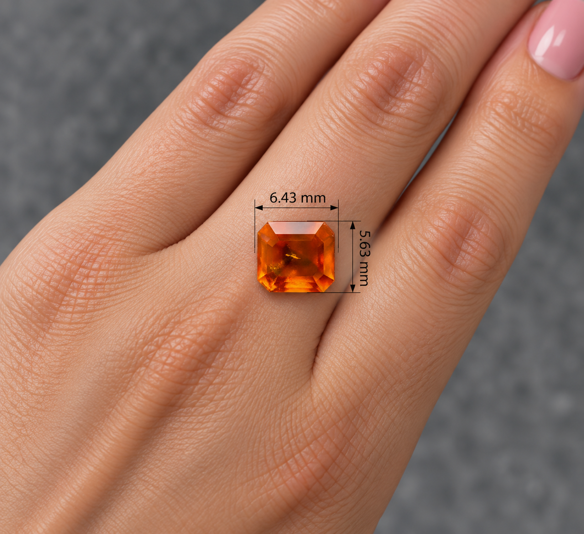 Spessartite Naturale Ottagono 1.60ct – Granato Arancio per Alta Gioielleria